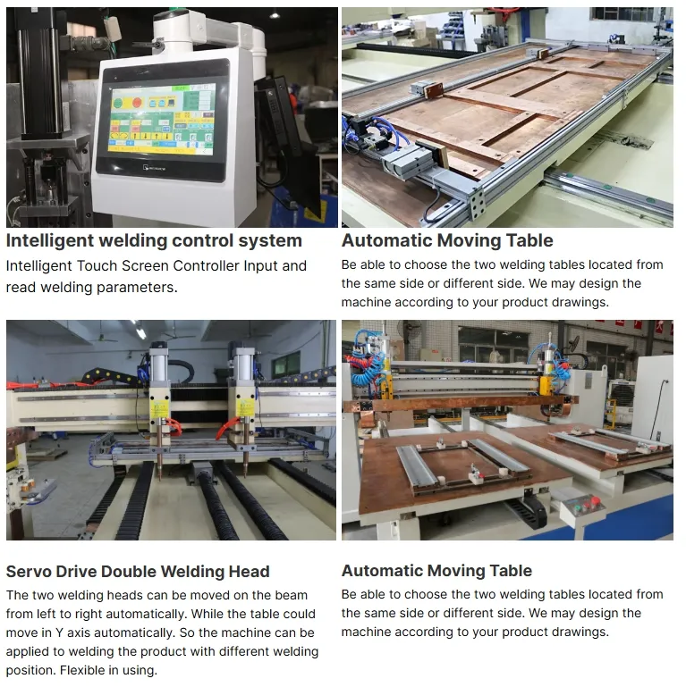 Hwashi सुरक्षा स्टेनलेस शीट डोर प्लेट मल्टी-पॉइंट ऑटोमैटिक मोबाइल टाइप स्पॉट वेल्डिंग मशीन, शीट मेटल वेल्डर 1