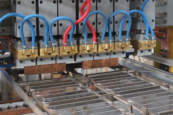 रेफ्रिजरेटर तार ट्यूब संघनित्र उत्पादन लाइन मशीन, वेल्डिंग और झुकने की मशीन 4