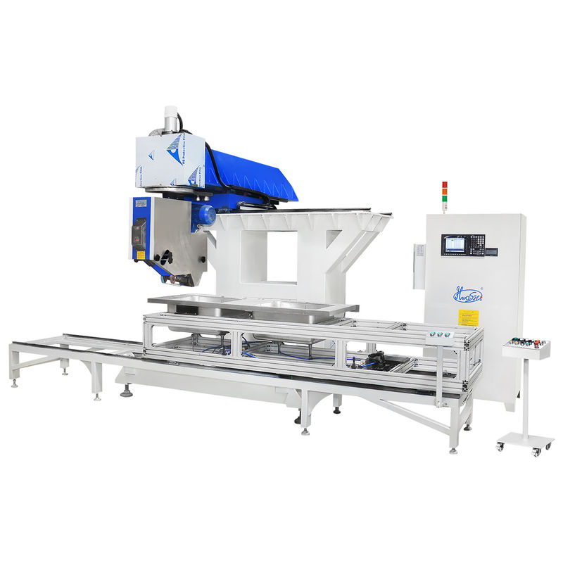 Hwashi Inox SS304 रसोई डबल सिंक सीम वेल्डिंग मशीन और स्टेनलेस स्टील सीएनसी सिंक पॉलिशिंग मशीन ग्राइंडर