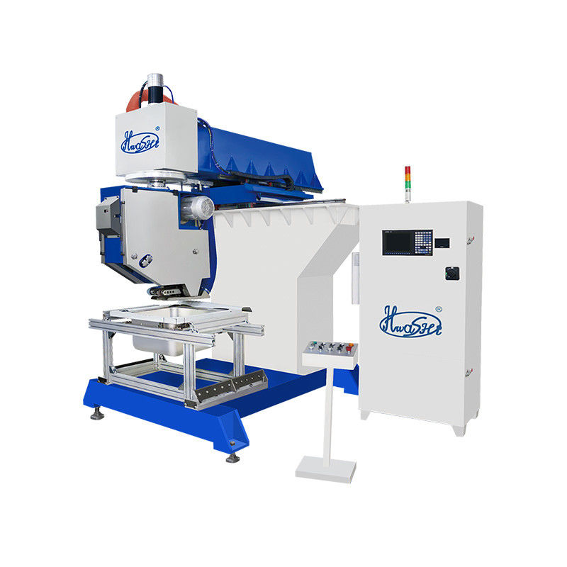 Hwashi Inox SS304 रसोई डबल सिंक सीम वेल्डिंग मशीन और स्टेनलेस स्टील सीएनसी सिंक पॉलिशिंग मशीन ग्राइंडर