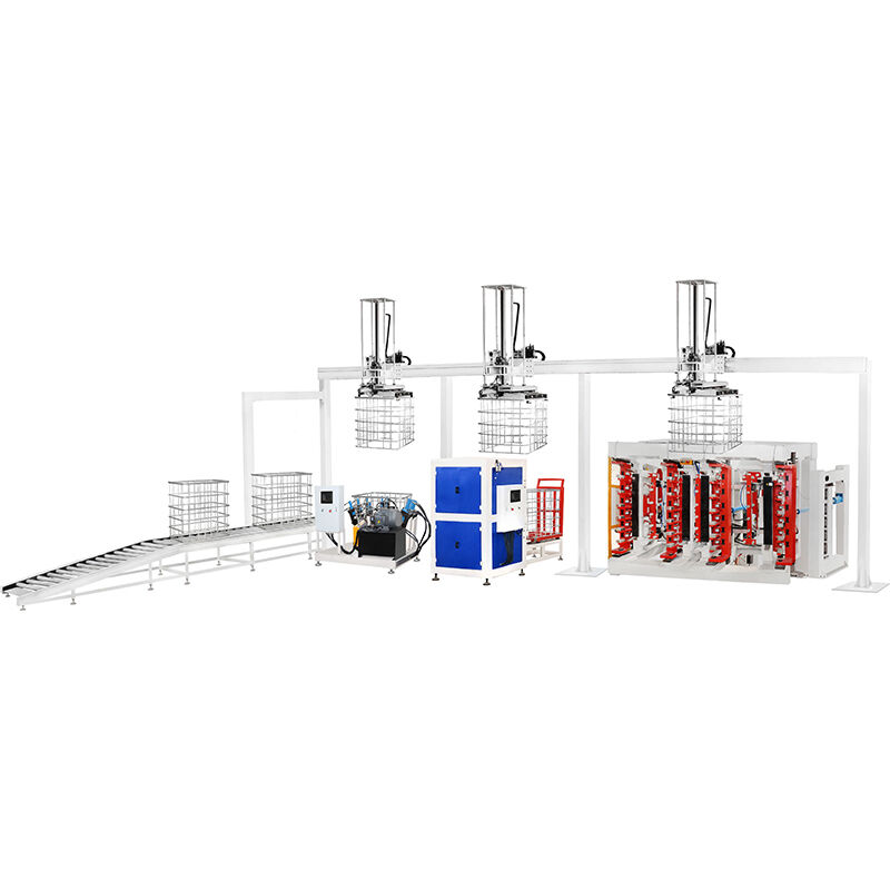 प्रति घंटे 80 पिंजरे के साथ पूर्ण स्वचालित आईबीसी पिंजरे उत्पादन मशीन, सटीक इंजीनियरिंग और सीई/सीसीसी प्रमाणन