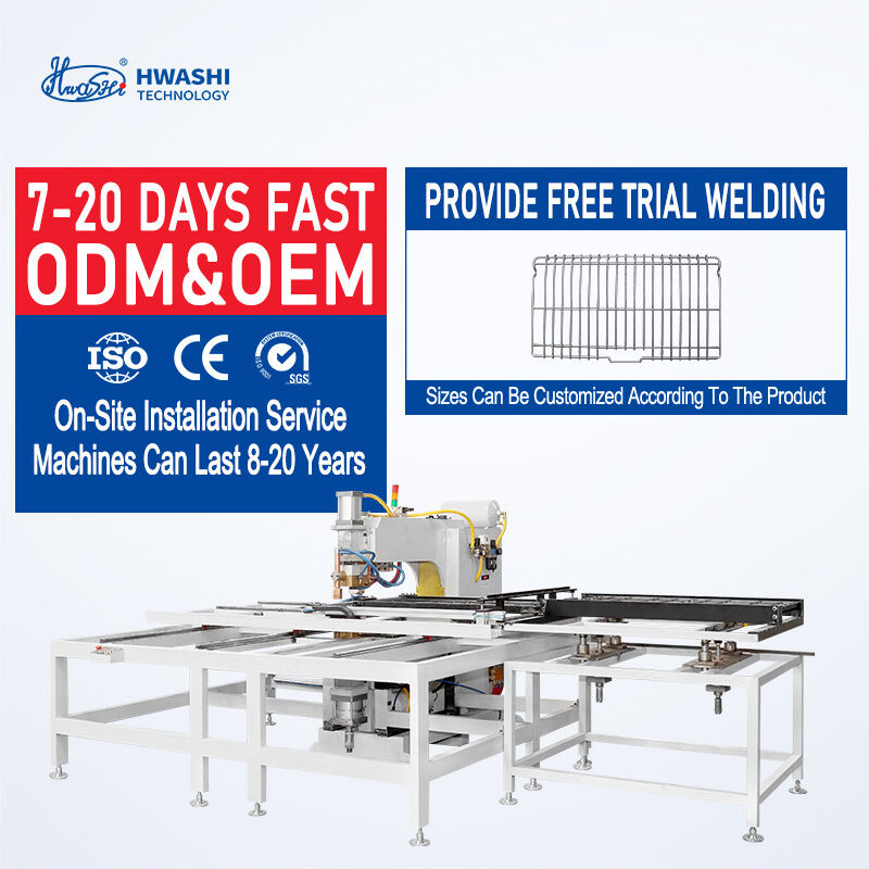 ह्वाशी पीएलसी कंट्रोल 380V 2-फेज डोर पैनल मल्टी हेड स्पॉट वेल्डिंग मशीन 3+3mm वेल्डिंग मोटाई के साथ