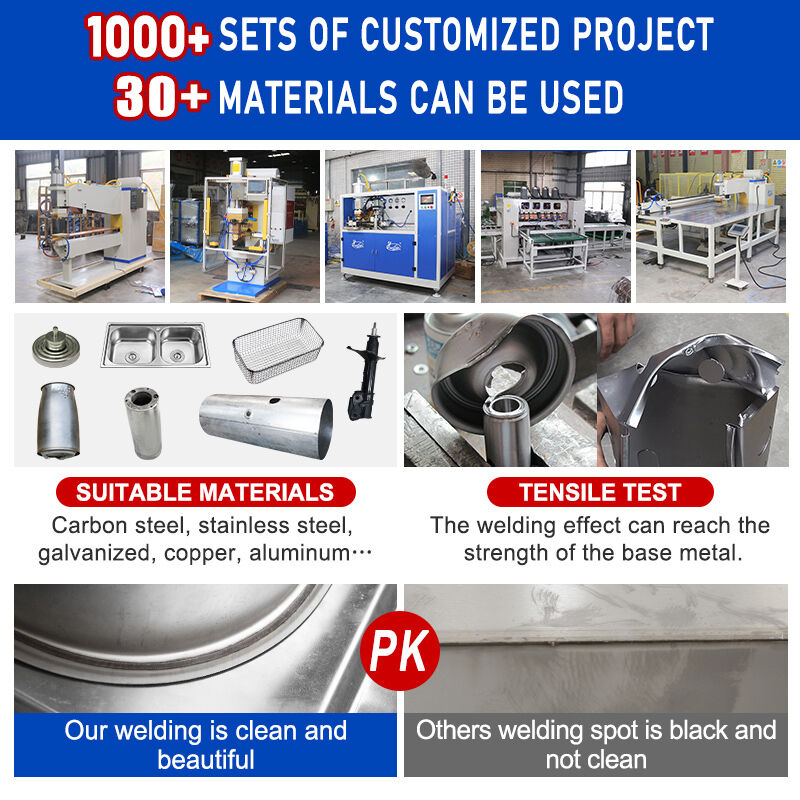 उच्च आवृत्ति प्रतिरोध वेल्डिंग और रसोई के बर्तनों के उत्पादन के लिए सीई प्रमाणन के साथ Hwashi 160kVA सिंक वेल्डिंग मशीन